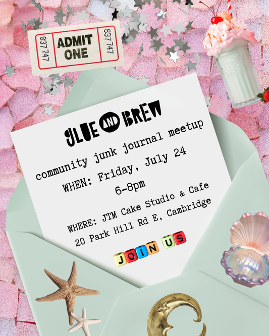 Glue & Brew Junk Journal Meetup: July 24, 2026