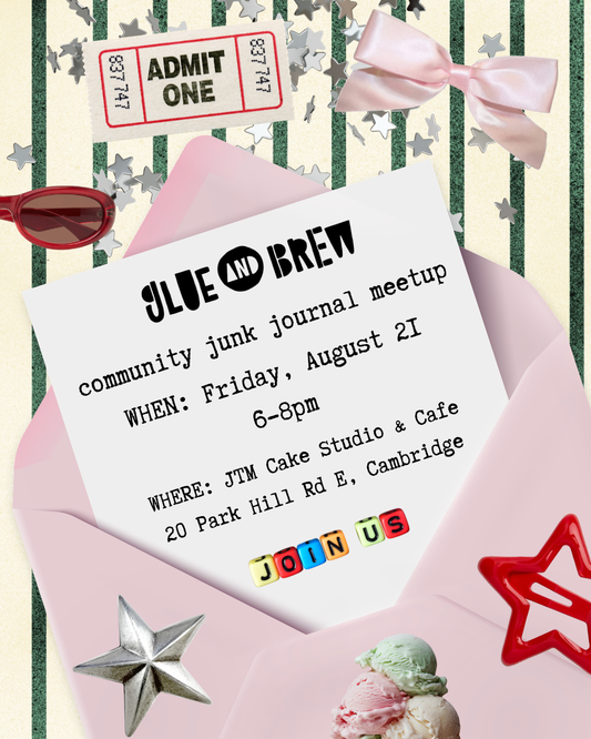 Glue & Brew Junk Journal Meetup: August 21, 2026