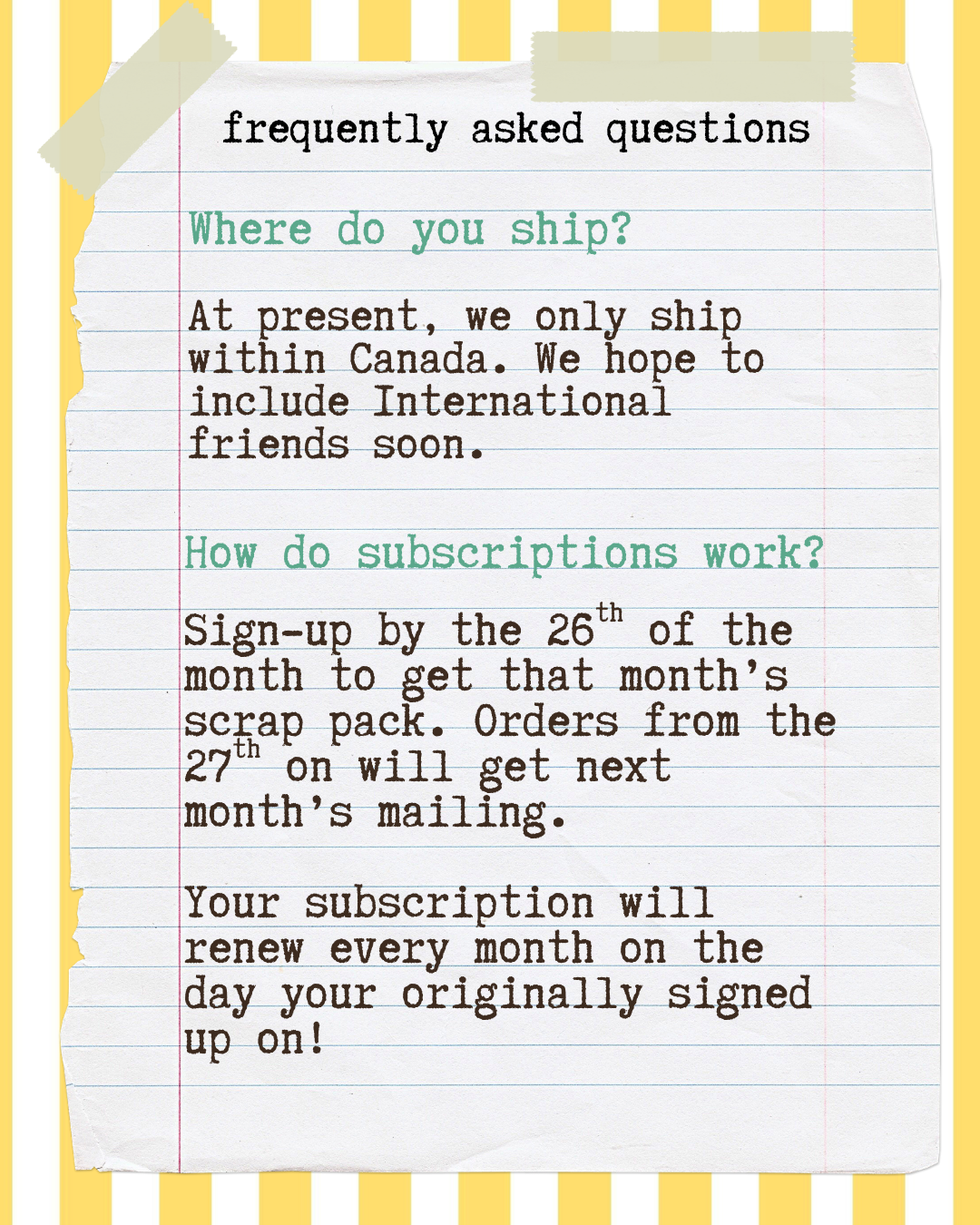 Glue & Brew Mail Club - Monthly Subscription
